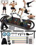 HOTWAVE Push Up Board, Portable PushUp Board, Foldable 20 in 1 Push Up Bar - color: Black
