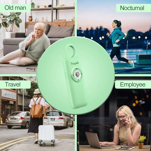 Thopeb Personal Safety Alarm for Women – Upgraded Rechargeable - color: Pale Green