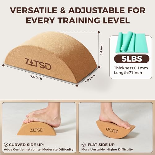 Cork Yoga Blocks, Cork Yoga Blocks 2 Pack with bands
