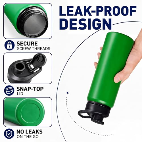 Mimorou 25oz Reusable Aluminum Water Bottles Bulk - color: Classic Color