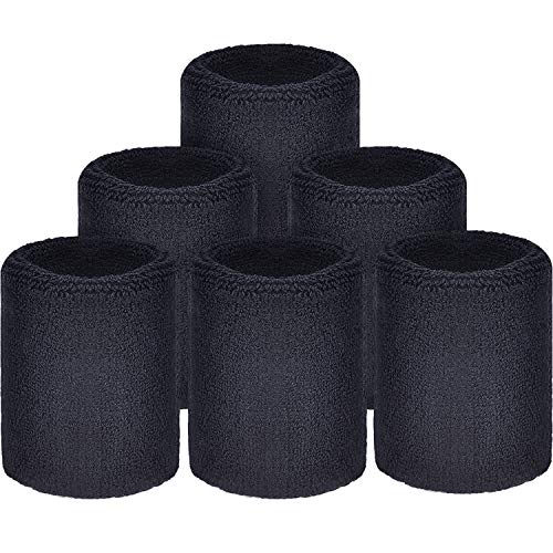 WILLBOND Wrist Sweatbands - color: Black