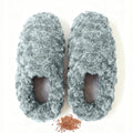Microwavable Slippers for Cold Feet, Microwave Heated Slippers for Women & Man, Foot Warmers for Feet Soothing, Microwavable Heating Pads for Foot, Heat Compress, Washable Cover, Dark Grey, L - size: L, style: Dark Grey