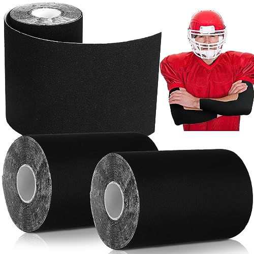 Jenaai 2 Roll Football Turf Tape 33ft Sport Turf Tape, Black - color: Black