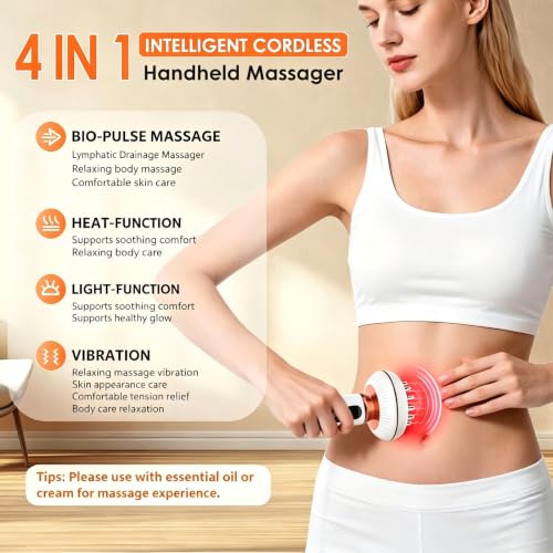 Lymphatic Drainage Massager for Full Body Contouring Smoother-Looking Skin