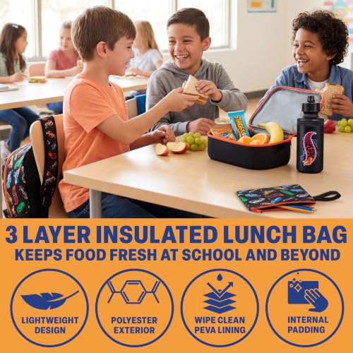 Get Trend Hot Wheels Boys Backpack 4 Piece Set - color: Multi Hot Wheels