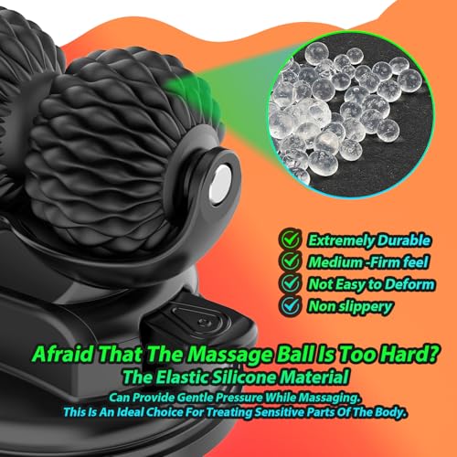 Roller Massage Ball Set for Myofascial Release,Muscles Deep Tissue Massage,Lymphatic Drainage,Wall Mountable Suction Cup for Trigger Point Therapy,Reduce Back Pain and Every Part of The Body - style: Massage Ball Kit