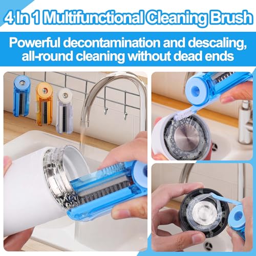 XANGNIER 4 in 1 Multifunctional Cleaning Brush,Water Bottle Cleaner Brush