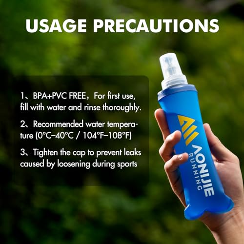 AONIJIE Running Water Bottle 2PCS Soft Flask - size: 2Pcs-500ml