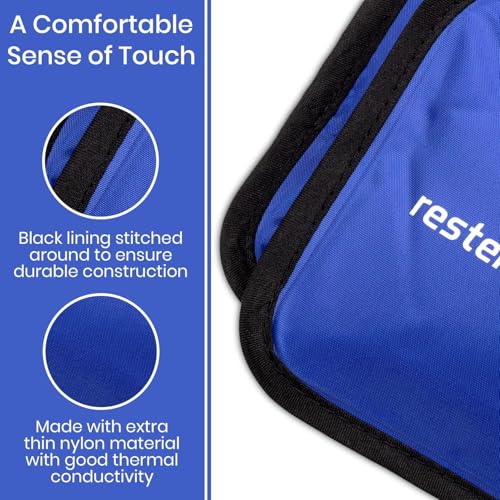 Rester's Choice Extra-Large Gel Ice Pack (13" x 21.5") - Reusable, Flexible, Durable - Ideal for Back, Shoulder, Knee (Blue, 1 Pack, X-Large) - color: Blue, size: 13x21.5 Inch (Pack of 1)