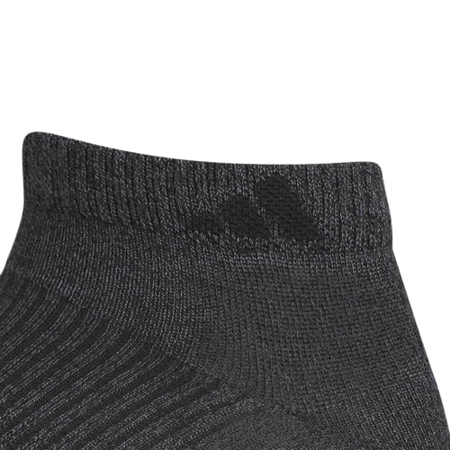 adidas Men's Superlite Low Cut Ankle Socks 6 Pairs - color: Onix Grey/Black/3, size: Large