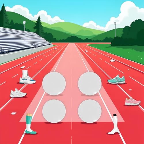 4 Pcs White Marathon Race Number Magnetic Race Bib Holders Running Fix Clips Buckle Running Waist Packs Sports Outdoors