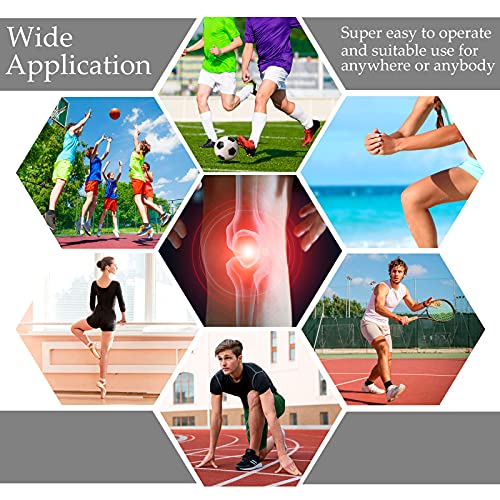 Syhood 4 Pieces Compression Leg Wraps Bandage Adjustable Ankle,28 Inches - size: 70 cm