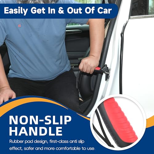 4 in 1 Car Door Handle Assist for Elderly 2PCS - Multifunction Car Transfer Aid - Help Elderly Get Out of Car, Auto Cane Portable Vehicle Support Handle for Seniors, Handicapped, Max 450 Pounds - size: 2pcs