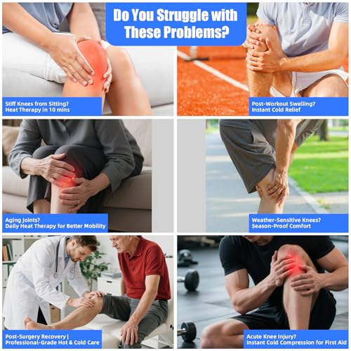 MR.ICE Knee Ice Pack Wrap 2 Packs,Reusable Ice Packs for Knee for Injuries - style: knee