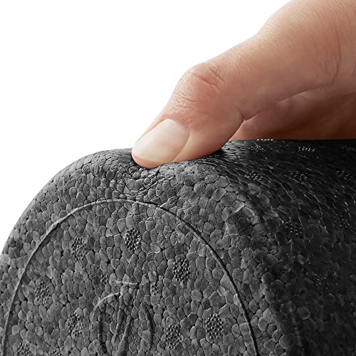Philosophy Gym 12" High-Density Foam Roller for Exercise, Massage, Muscle Recovery - Round, Black - color: Black
