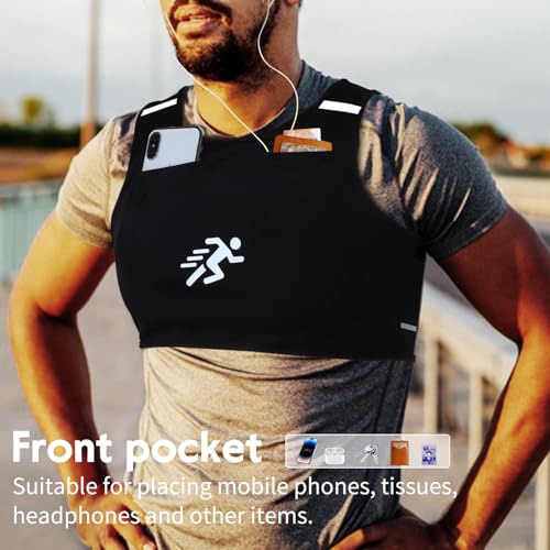 Running Vest Chest Running Sport Gear for Outdoor Sports Gym - size: Small Short