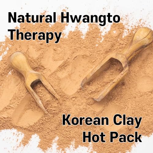 Korea Himedi Premium Reusable Redclay Square Pack Warmer Heater Microwave Heating Pad Hot & Cold Therapy Pack with Natural Clay Body Relief - Shoulder, Ankles, Back and Knee Pain 100% Cotton Cover