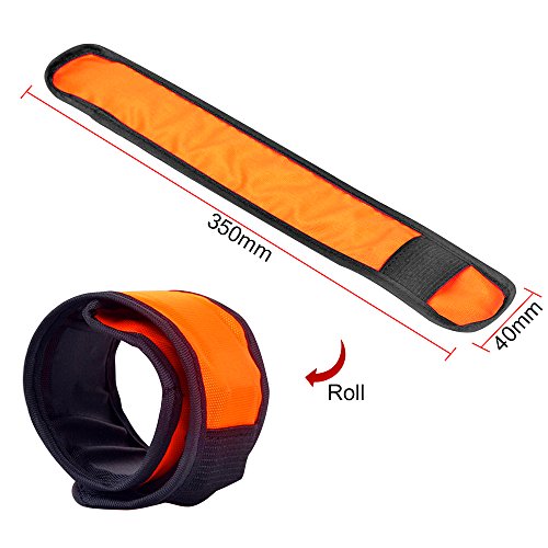esonstyle 6 PCS LED Light Up Band Slap Bracelets - color: 6 pcs