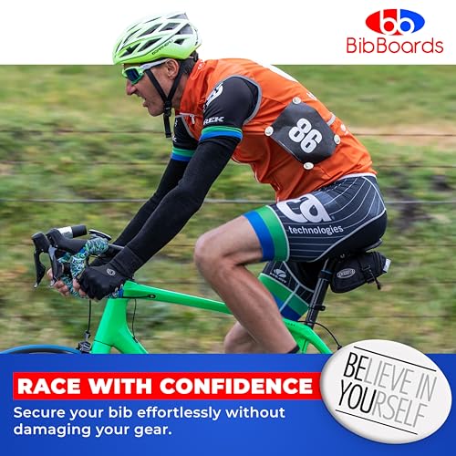 BibBoards bibSNAPS Race Bib Clips, Believe in Yourself, 4 Pack - color: Believe In Yourself