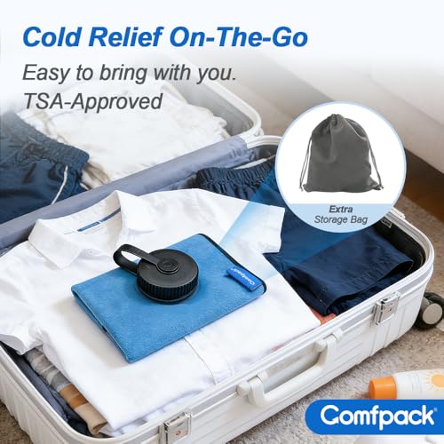 Comfpack Large Refillable Ice Bag for Injuries, Travel Ice Pack with Straps