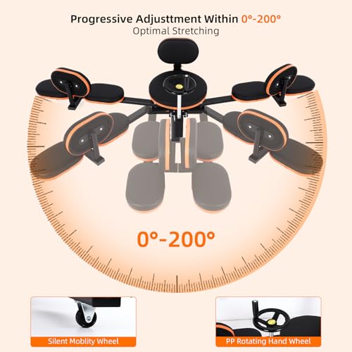 FAHKNS Leg Stretcher,Stretcher Split Machine for Flexibility, 220lb Heavy Duty Steel Frame Stretching Equipment,Leg Stretching Training Machine for Home Gym Split Machine Training Fitness - style: Heavy Split Machine