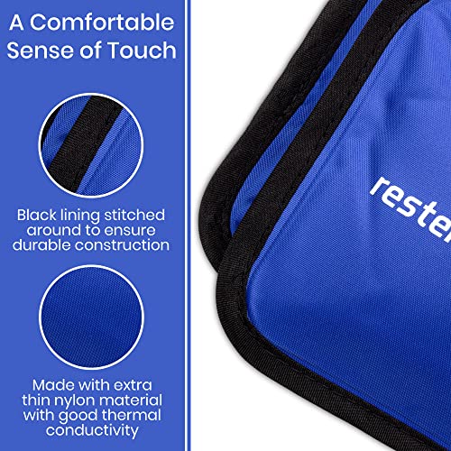 2 Pack Large Ice Packs for Injuries | 11" x 14.5" | Hot & Cold Pack | Reusable Gel Pack, Durable Construction, & Flexible When Frozen - color: Blue, size: 11x14.5 Inch (Pack of 2)