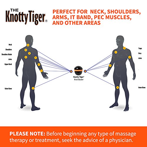 Tiger Tail Knotty Tiger Knot Buster Massage Ball Tool Delivers Elbow Deep Pressure Relieving Hands Fingers Thumbs from Fatigue - size: Knotty Tiger