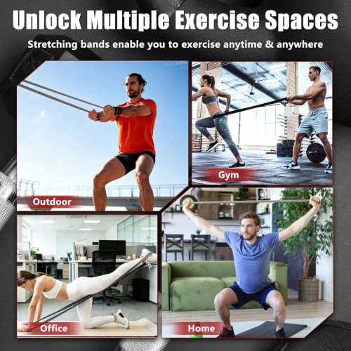 5-Level Resistance Bands for Working Out, Pull Up Assistance Bands - color: 5PCS-Gray Gradient(03)