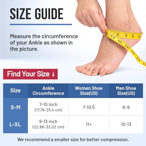 Ankle Ice Pack Wrap, Reusable Gel Cold Compression for Plantar Fasciitis - style: S-M