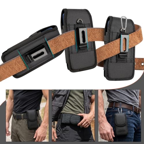 Magnetic Cell Phone Holster with Belt Clip for iPhone Samsung Galaxy - size: X-Large