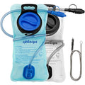 2 Pack Hydration Bladder 2L-3L with Cleaning Brush - Wide Opening, Leak Proof Water Reservoir for Hiking Cycling Running Camping Backpack - BPA Free - color: 2L-Blue+white