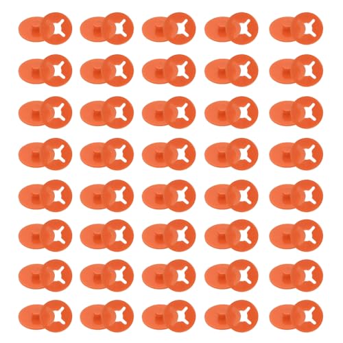 PATIKIL Running Bib Race Clips, 40 Pcs Race Fastener Race Number Buckle Fixing System Marathon Number Buckles Fasteners Holders for Runners Field, Orange Red - color: Orange Red