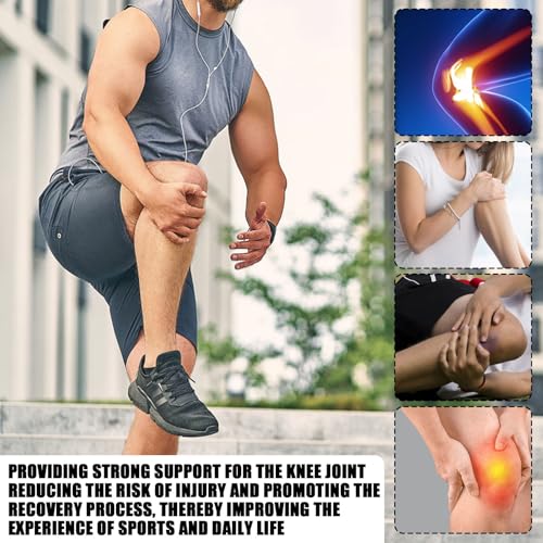 24 Pcs Patella Bands Straps, Soft Flexible Patellar Tendon Support for Knee Stability, Breathable Patella Knee Brace for Running, Basketball, Sports Men & Women