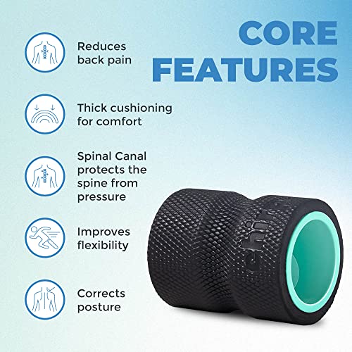 Chirp Wheel+ Foam Roller, Back & Neck Pain Relief, Mint 4-Inch - size: 4" - Focus