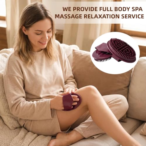 Meridian Massage Brush,Meridian Brush for Belly,Massage Brush for Belly,Meridian Massage Roller,Magnetic Meridian Brush,for Meridian Scalp and Whole Body Relaxation Massage (2-Pack)