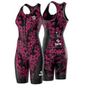 SLS3 Triathlon Suits Women - Sleeveless Pro Trisuit with Comfy Tri Chamois - color: Elektra, size: Large