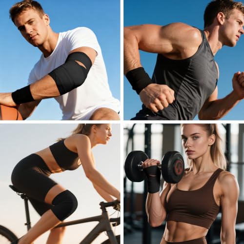 NUITPY 24 Pack Athletic Tape, Black Sports Tape, Easy Tear Wrist Tape - color: Black-24 Rolls