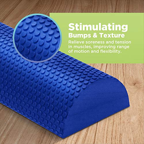Bean Products High Density Half Round Foam Roller 36" for Physical Therapy - size: 36" Half Roller