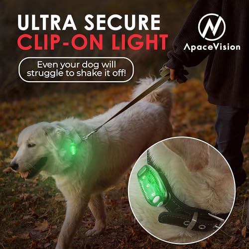 EverLightFX USB Rechargeable LED Safety Light 2 Pack, Clip On Strobe Light - color: Green