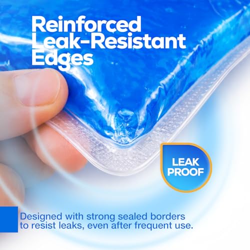 Dynarex Reusable Hot and Cold Gel Packs - 6" x 9" - Multi Purpose Compress for Injuries - Easy to Microwave or Freeze - First Aid, Sports, Home Use - 1 Count