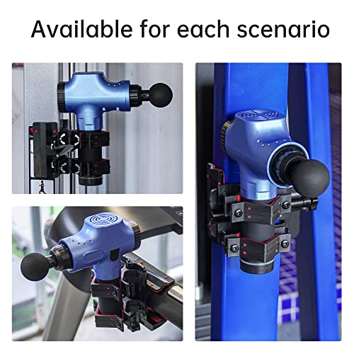 Hand-Free Massage Gun Holder for Back, Percussive Muscle Massage Gun Mount for Self-Massage， Compatible with Most Massage Guns, for Hard to Reach Areas, Mechanical Structure adapts to Most venues