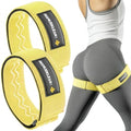 MANUEKLEAR Non-Slip Blood Flow Restriction Bands, BFR Booty Bands for Women - color: Yellow