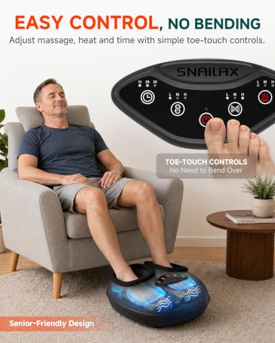 Snailax Foot Massager for Plantar Fasciitis, Neuropathy Circulation,Size 14 - color: C.black