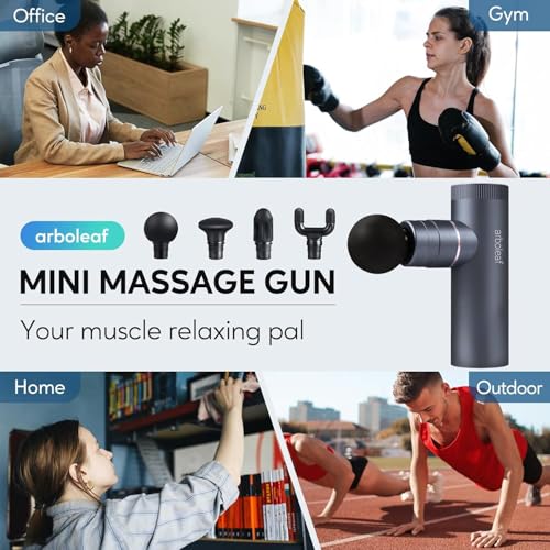 arboleaf Hot and Cold Massage Gun Deep Tissue, Percussion Muscle Massager - color: Slategray