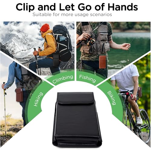 Holster for Galaxy S25 Ultra S24 Ultra S23 Ultra 5G Note 20 Ultra 5G Note 10+ Plus 5G, Premium Leather Pouch with Belt Clip Phone Holster Belt Case, Black -XL - color: Black, size: X-Large