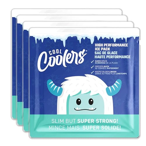 Cool Coolers by Fit & Fresh High Performance Ice Packs for Lunch Bags, 4pk - color: Blue (4 Pack)