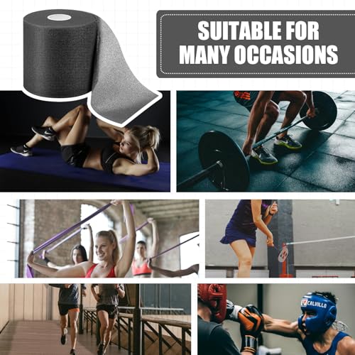 2.75‑Inch 30‑Yard Black Athletic Pre‑Wrap Tape - color: Black
