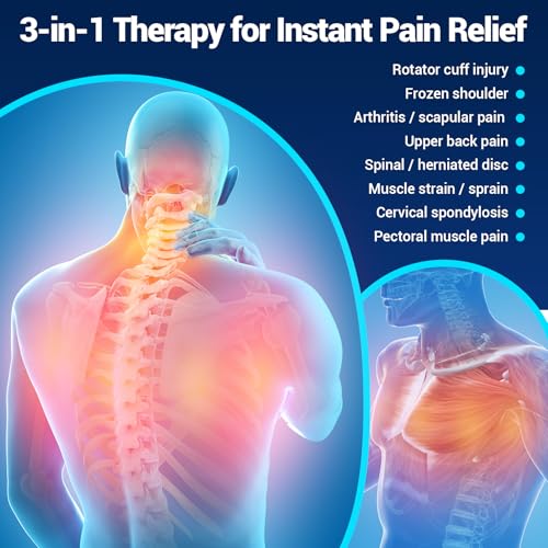 Comfytemp Large Ice Pack for Neck Shoulders Upper Back Pain Relief, Black - color: Black, size: Large