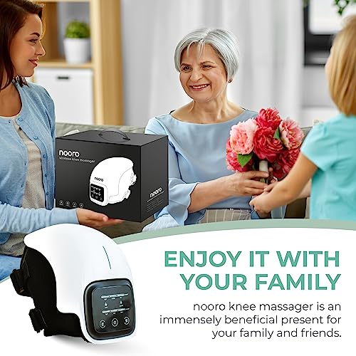 nooro Portable Knee Massager with Heat, Red Light, & Massage Therapy, Relax Tight Muscles and Helps Minor Joint Stiffness and Discomfort, Hands-Free Design