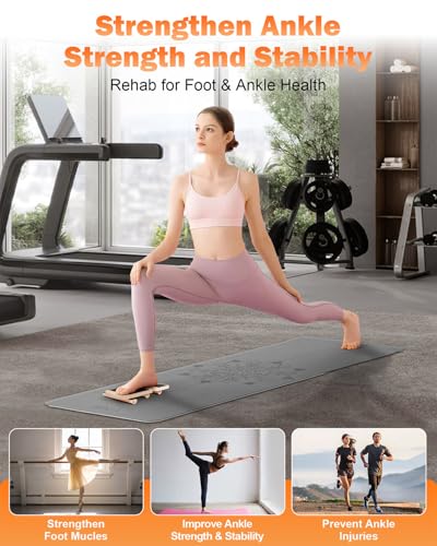 Ankle Foot Strengthener & Single Leg Balance Board for Rehab